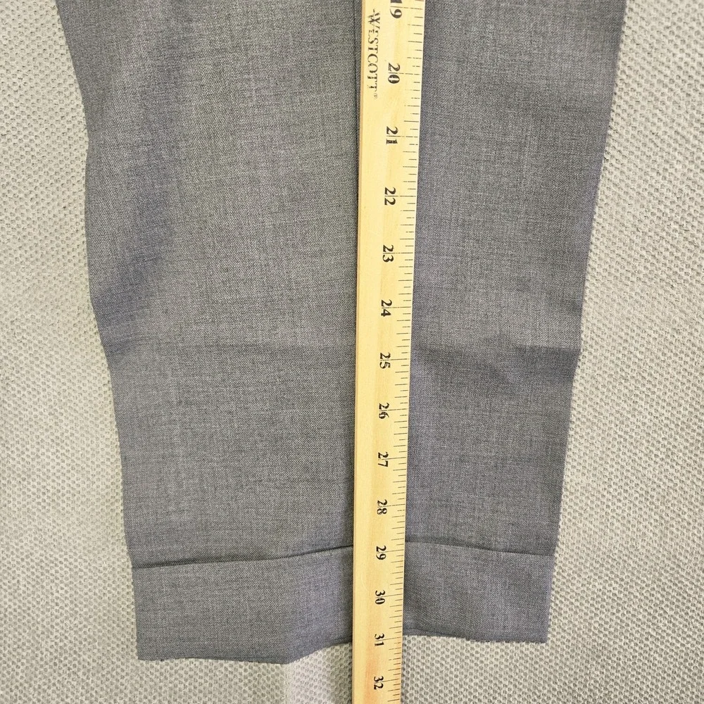 Zanella‎ Suit Pants Mens 36 Gray Bennett Acetate Cupro Tapered Made Italy
